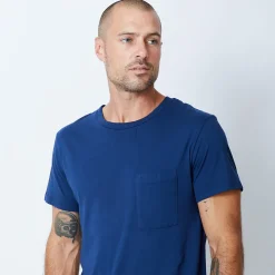 MONROW Relaxed Pocket Crew NAVYBLUE Flash Sale